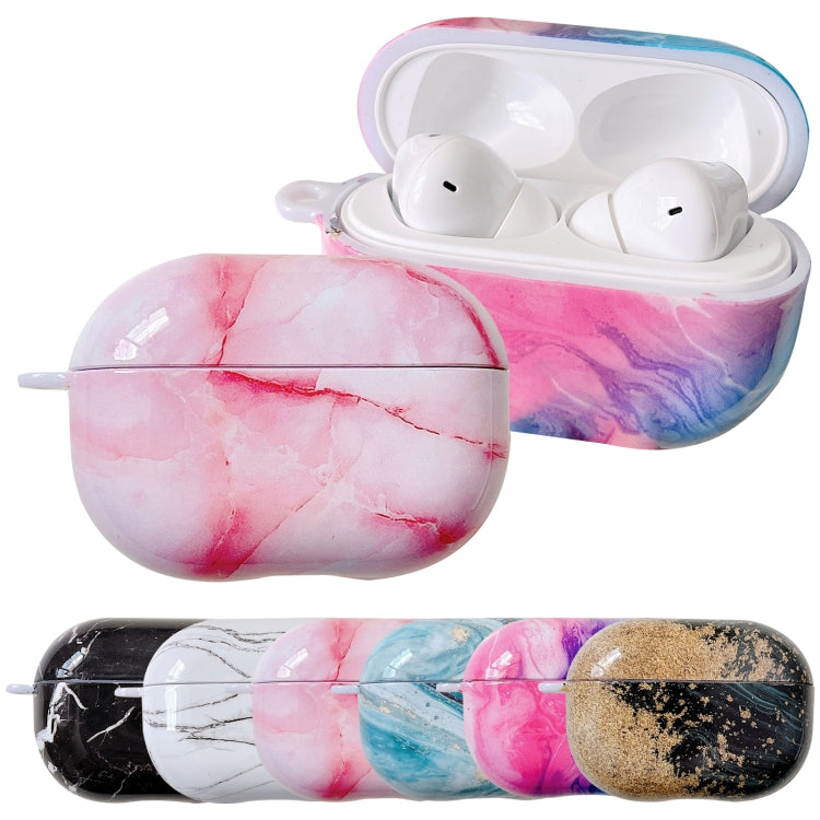 For Xiaomi Redmi Buds 4 Pro Marble Texture PC Glossy Earphone Protective Case(White) - Xiaomi Earphone Case by buy2fix | Online Shopping UK | buy2fix