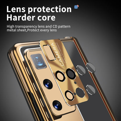 For Huawei Mate X2 Aluminum Alloy Double Hinge Shockproof Phone Protective Case(Black Gold) - Huawei Cases by buy2fix | Online Shopping UK | buy2fix