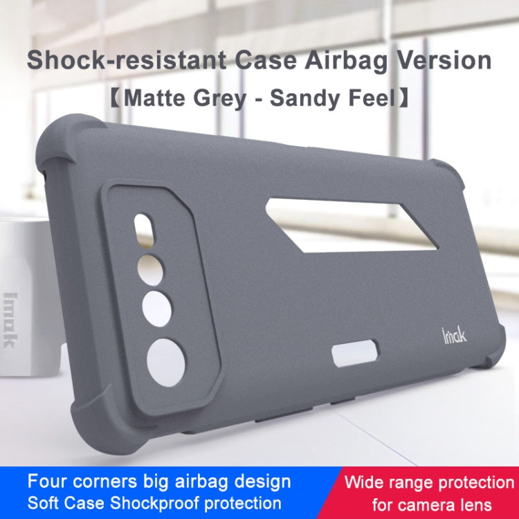 For Asus ROG Phone 6 IMAK All-inclusive Shockproof Airbag TPU Case (Matte Grey) - ASUS Cases by imak | Online Shopping UK | buy2fix