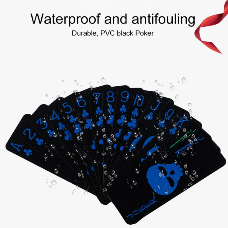 2 PCS Plastic Frosted Waterproof PVC Poker Cards, Size:3.2 x 8.7cm(Blue+Green) - Gambling by buy2fix | Online Shopping UK | buy2fix