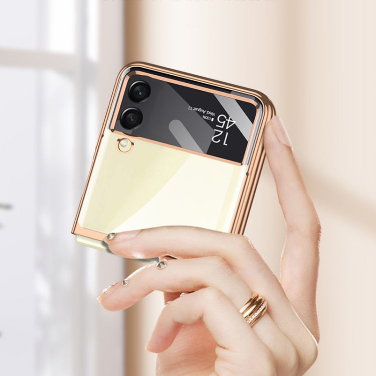 For Samsung Galaxy Z Flip4 GKK Integrated Electroplating Full Coverage Phone Case(Gold) - Galaxy Z Flip4 5G Cases by GKK | Online Shopping UK | buy2fix