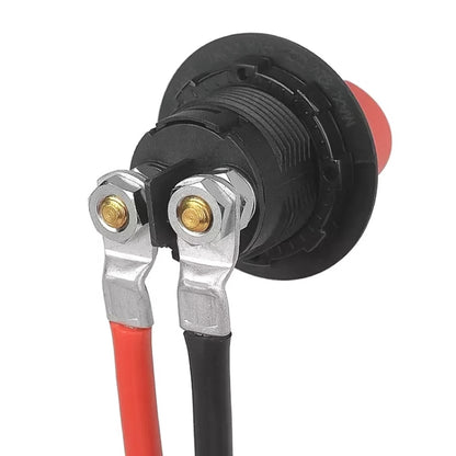 6AWG 25-10 Car 50cm Red + Black Pure Copper Battery Inverter Cable - In Car by buy2fix | Online Shopping UK | buy2fix