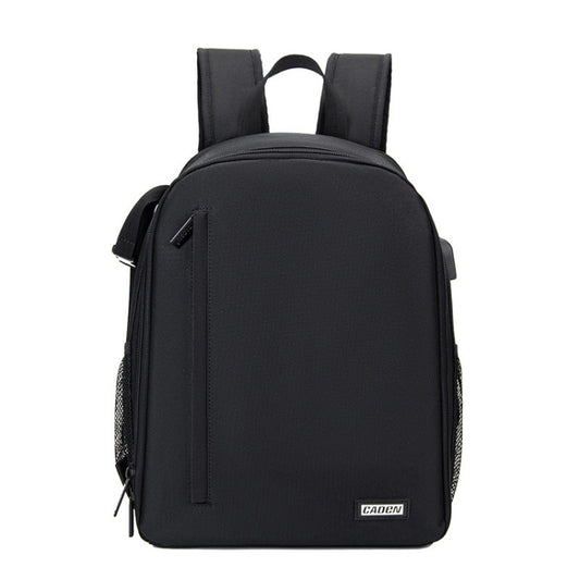 CADeN D6 IV Expandable Camera Backpack Shoulders Camera Lens Bag, Size:28 x 17 x 38cm(Black) - Camera Accessories by CADeN | Online Shopping UK | buy2fix