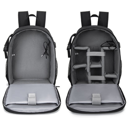 CADeN D6 IV Expandable Camera Backpack Shoulders Camera Lens Bag, Size:28 x 17 x 38cm(Black) - Camera Accessories by CADeN | Online Shopping UK | buy2fix