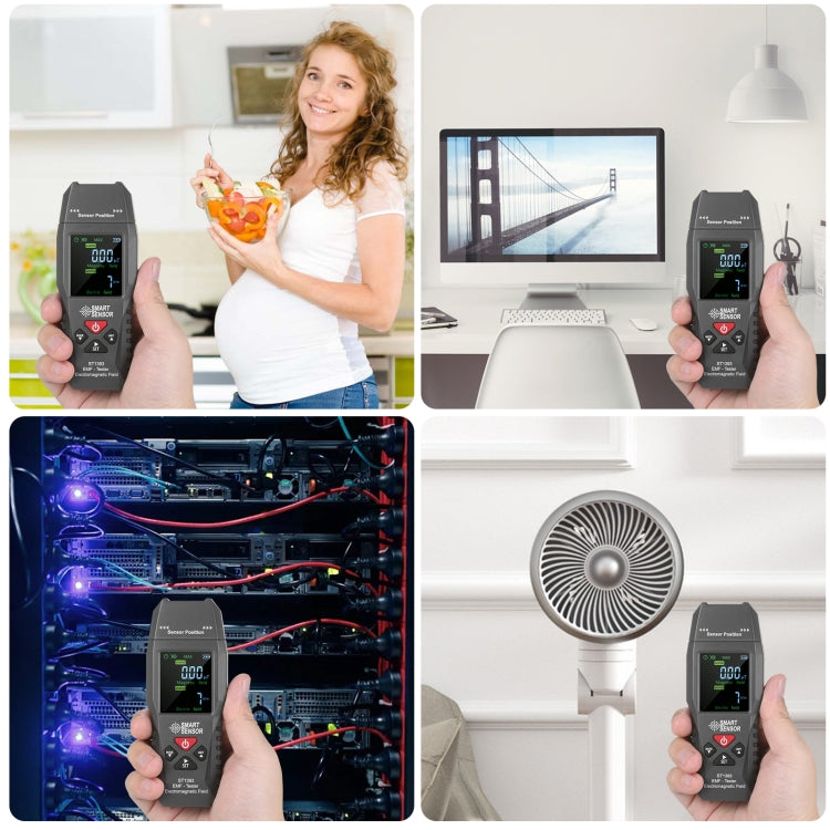 SmartSensor AS1393 Handheld Electromagnetic Radiation Detector(Black) - Consumer Electronics by buy2fix | Online Shopping UK | buy2fix