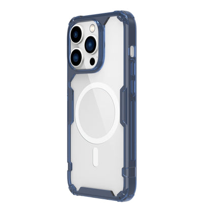 For iPhone 14 Pro NILLKIN Ultra Clear Magsafe PC + TPU Phone Case(Blue) - iPhone 14 Pro Cases by NILLKIN | Online Shopping UK | buy2fix