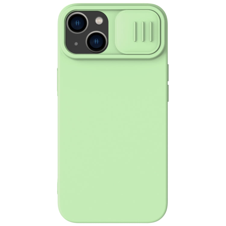 For iPhone 14 NILLKIN CamShield MagSafe Liquid Silicone Phone Case(Green) - iPhone 14 Cases by NILLKIN | Online Shopping UK | buy2fix