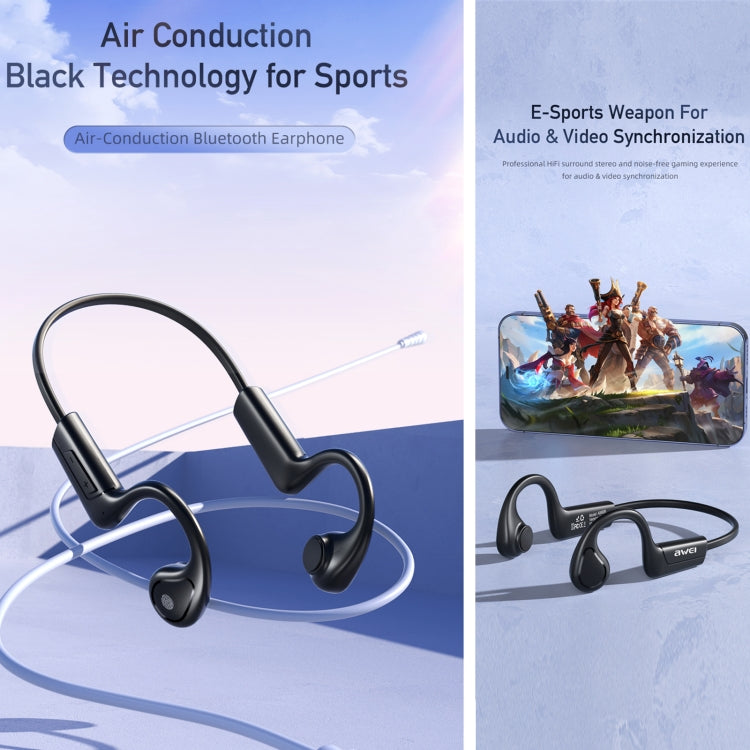 awei A886BL Air Conduction Sports Wireless Headset - Sport Earphone by awei | Online Shopping UK | buy2fix