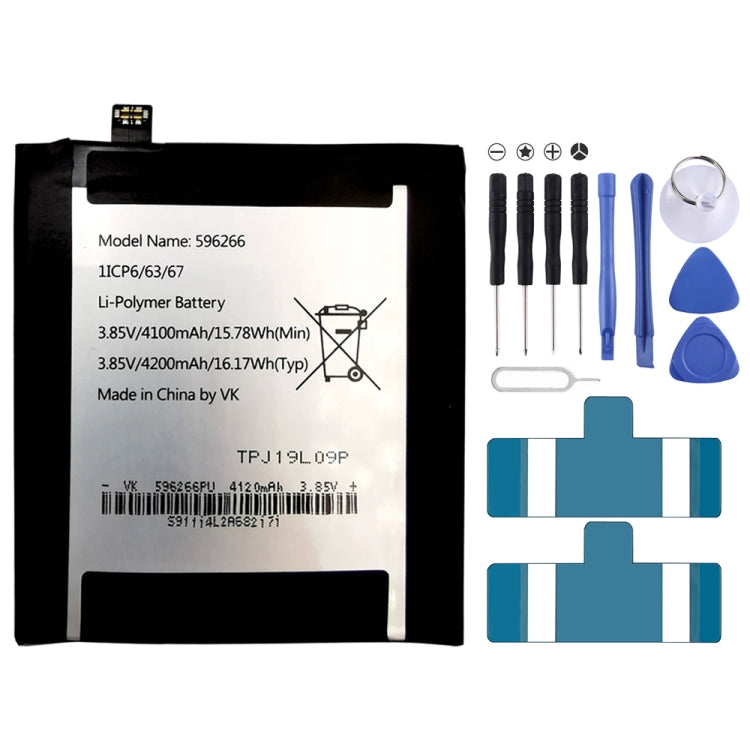 For Wiko TPJ19K05P / Cat S42 4200mAh 596266 Battery Replacement - Others by buy2fix | Online Shopping UK | buy2fix
