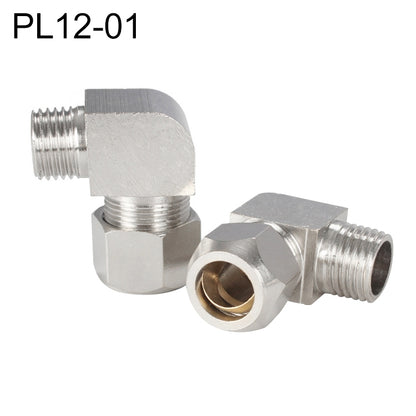 PL12-01 LAIZE Nickel Plated Copper Reducer Elbow Pneumatic Quick Fitting Connector -  by LAIZE | Online Shopping UK | buy2fix