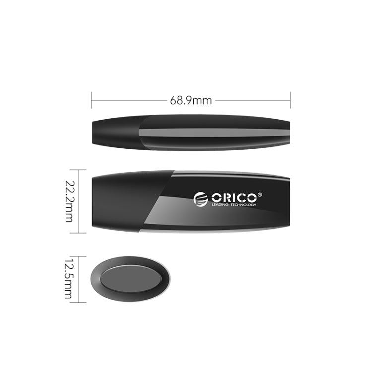 ORCIO USB3.0 U Disk Drive, Read: 260MB/s, Write: 15MB/s, Memory:128GB, Port:Type-C(Black) - USB Flash Drives by ORICO | Online Shopping UK | buy2fix