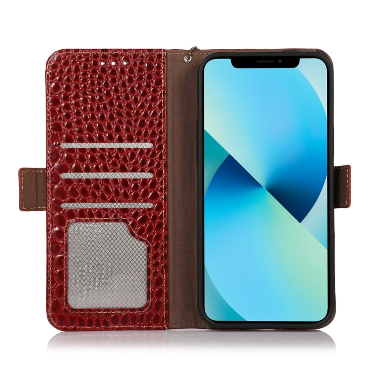 For Honor X20 SE Crocodile Top Layer Cowhide Leather Phone Case(Red) - Honor Cases by buy2fix | Online Shopping UK | buy2fix