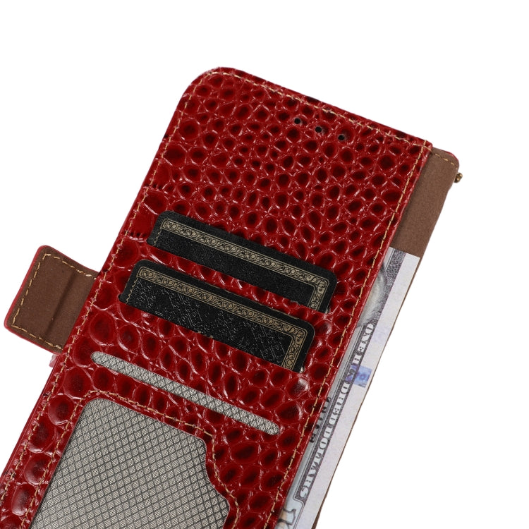 For Honor X20 SE Crocodile Top Layer Cowhide Leather Phone Case(Red) - Honor Cases by buy2fix | Online Shopping UK | buy2fix