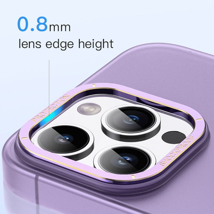 For iPhone 14 TOTUDESIGN AA-194 Crystal Color Series Magsafe Magnetic Phone Case(Purple) - iPhone 14 Cases by TOTUDESIGN | Online Shopping UK | buy2fix