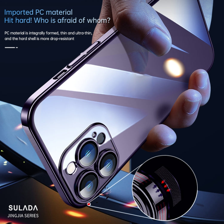 For iPhone 14 Pro SULADA Hard PC Shockproof Phone Case(Silver) - iPhone 14 Pro Cases by SULADA | Online Shopping UK | buy2fix