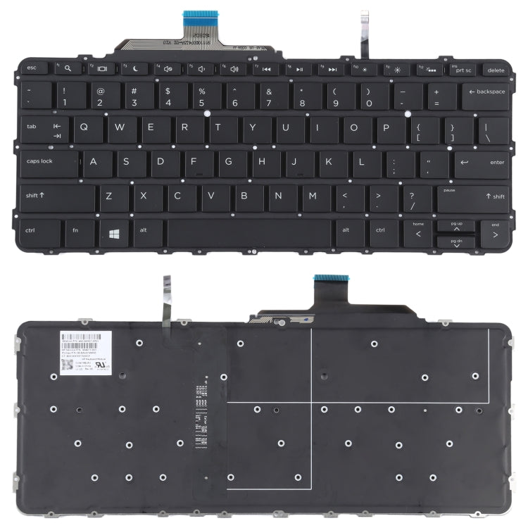 For HP Elitebook Folio G1 US Version Keyboard with Backlight - Computer & Networking by buy2fix | Online Shopping UK | buy2fix