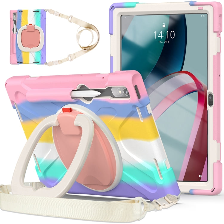 For Lenovo Pad Pro 2022 11.2 inch Silicone + PC Protective Tablet Case(Colorful Pink) - For Lenovo by buy2fix | Online Shopping UK | buy2fix