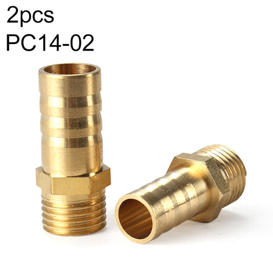 PC14-02 LAIZE 2pcs Pneumatic Components Pagoda PC External Thread - Interface Series by LAIZE | Online Shopping UK | buy2fix