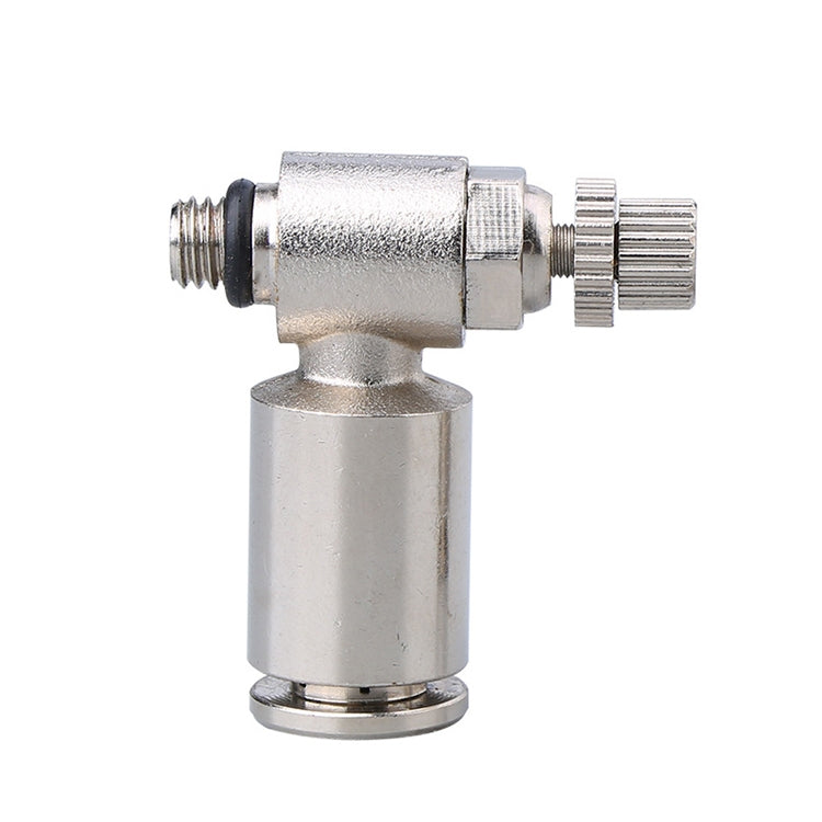 SL4-02 LAIZE Nickel Plated Copper Male Thread Throttle Valve Pneumatic Connector - Interface Series by LAIZE | Online Shopping UK | buy2fix