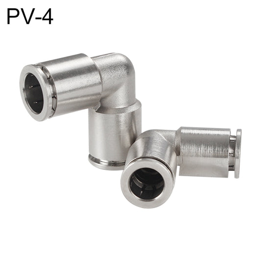 PV-4 LAIZE Nickel Plated Copper Elbow Pneumatic Quick Connector - Interface Series by LAIZE | Online Shopping UK | buy2fix