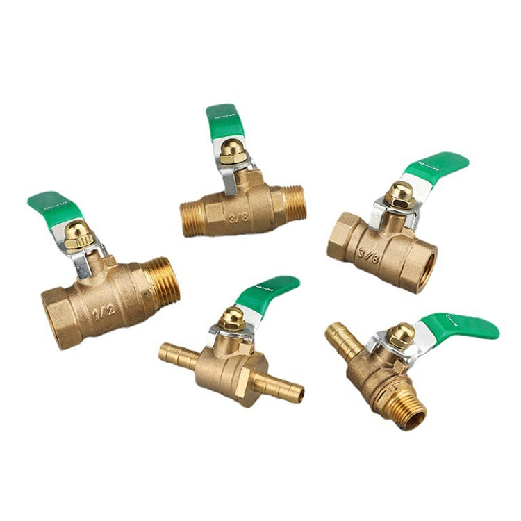 LAIZE Pneumatic Hose Connector Thickened Brass Ball Valve, Size:Outside 4 Point-Barb 10mm -  by LAIZE | Online Shopping UK | buy2fix