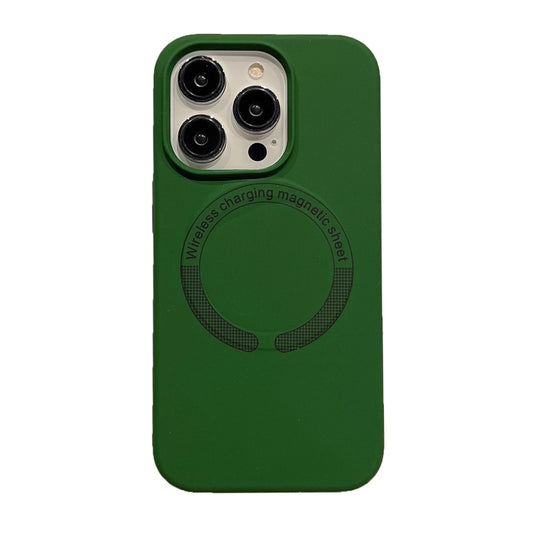 For iPhone 13 Pro Max Magsafe Magnetic Silicone Phone Case(Green) - iPhone 13 Pro Max Cases by buy2fix | Online Shopping UK | buy2fix