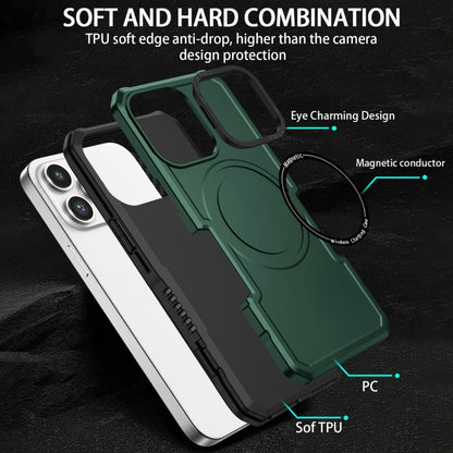 For Samsung Galaxy S21+ 5G MagSafe Shockproof Armor Phone Case(Dark Green) - Galaxy S21+ 5G Cases by buy2fix | Online Shopping UK | buy2fix