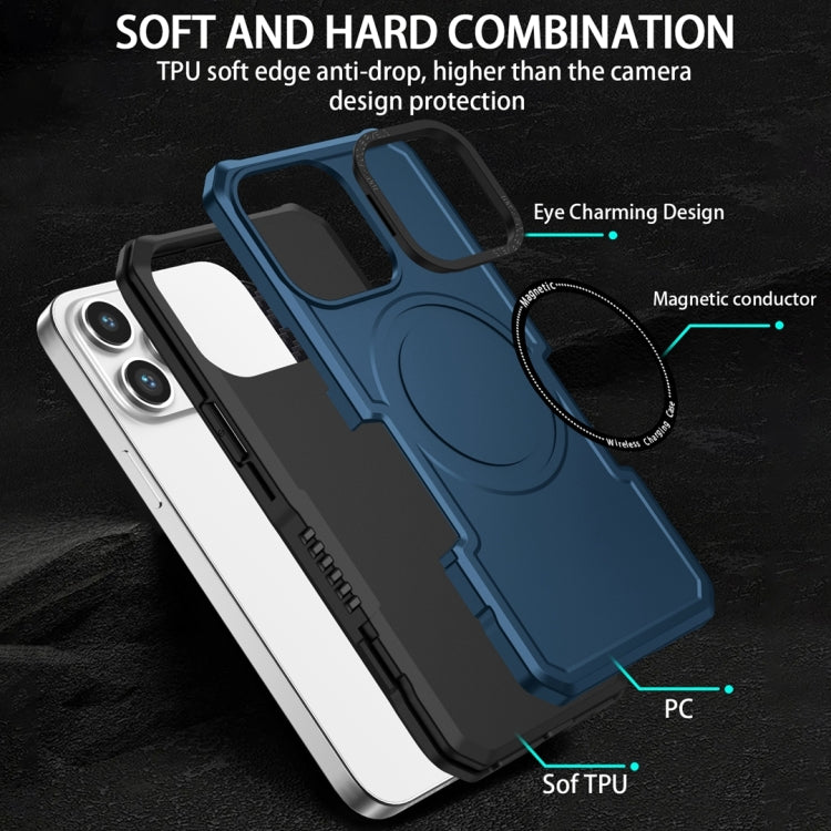 For Samsung Galaxy S22+ 5G MagSafe Shockproof Armor Phone Case(Dark Blue) - Galaxy S22+ 5G Cases by buy2fix | Online Shopping UK | buy2fix