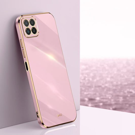 For Honor X8 5G XINLI Straight 6D Plating Gold Edge TPU Shockproof Case(Cherry Purple) - Honor Cases by buy2fix | Online Shopping UK | buy2fix