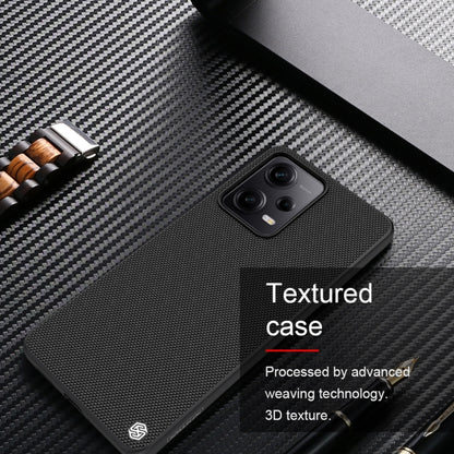 For Xiaomi Redmi Note 12 Pro 5G China NILLKIN Shockproof TPU + PC Textured Phone Case(Black) - Xiaomi Cases by NILLKIN | Online Shopping UK | buy2fix