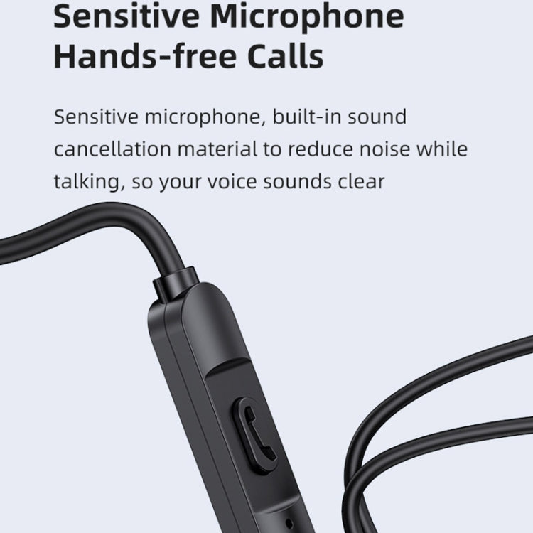 USAMS US-SJ594 EP-47 3.5mm In-Ear Wired Earphone, Length: 1.2m(Black) - In Ear Wired Earphone by USAMS | Online Shopping UK | buy2fix