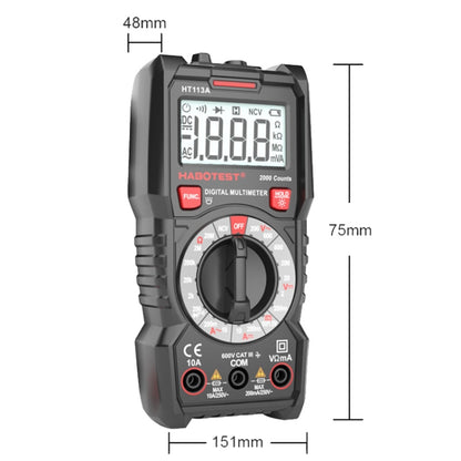 HABOTEST HT113C Automatic Range High-precision Digital Multimeter - Consumer Electronics by buy2fix | Online Shopping UK | buy2fix