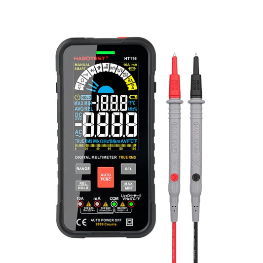 HABOTEST HT116 Large Screen Smart Automatic Digital Multimeter - Consumer Electronics by buy2fix | Online Shopping UK | buy2fix