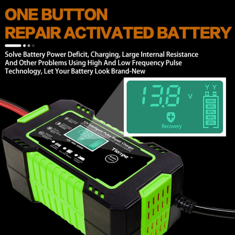 Motorcycle / Car Battery Smart Charger with LCD Creen, Plug Type:AU Plug - In Car by buy2fix | Online Shopping UK | buy2fix