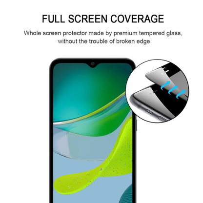 For Motorola Moto E13 Full Glue Full Cover Screen Protector Tempered Glass Film - Motorola Tempered Glass by buy2fix | Online Shopping UK | buy2fix