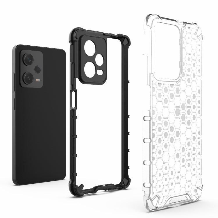 For Xiaomi Poco X5 Pro Shockproof Honeycomb PC + TPU Phone Case(Red) - Xiaomi Cases by buy2fix | Online Shopping UK | buy2fix