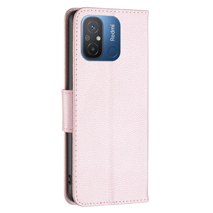 For Xiaomi Redmi 12C Litchi Texture Pure Color Leather Phone Case(Rose Gold) - Xiaomi Cases by buy2fix | Online Shopping UK | buy2fix