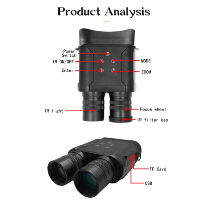 NV2000 Outdoor Hunting Infrared HD Binocular Digital Night Vision - Binoculars by buy2fix | Online Shopping UK | buy2fix