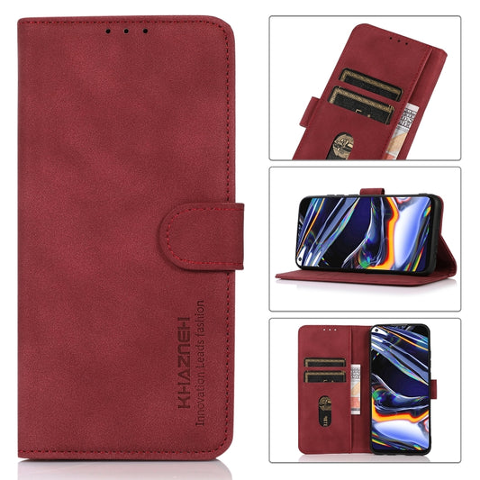 For Xiaomi Redmi 12C/11A KHAZNEH Matte Texture Leather Phone Case(Red) - Xiaomi Cases by buy2fix | Online Shopping UK | buy2fix