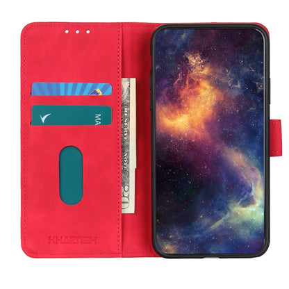 For Xiaomi Redmi 11A / 12C KHAZNEH Retro Texture Flip Leather Phone Case(Red) - Xiaomi Cases by buy2fix | Online Shopping UK | buy2fix