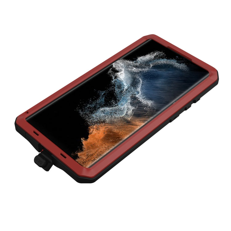 For Samsung Galaxy S23 Ultra 5G RedPepper 360 Full Body Rugged Metal Life Waterproof Phone Case(Red) - Galaxy S23 Ultra 5G Cases by RedPepper | Online Shopping UK | buy2fix