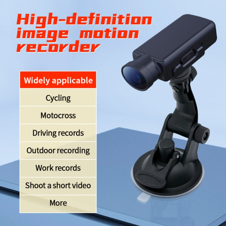 JNN V17 1080P HD Wide Angle Video Sports Recorder with Stand, Capacity:8GB(Black) - Digital Video Recorder by JNN | Online Shopping UK | buy2fix