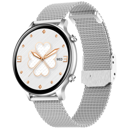 HT12 1.32 inch Steel Band IP67 Waterproof Smart Watch, Support Bluetooth Calling / Sleep Monitoring(Silver) - Smart Wear by buy2fix | Online Shopping UK | buy2fix