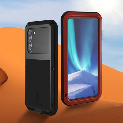 For Samsung Galaxy S23+ 5G LOVE MEI Metal Shockproof Life Waterproof Dustproof Phone Case(Black) - Galaxy S23+ 5G Cases by LOVE MEI | Online Shopping UK | buy2fix