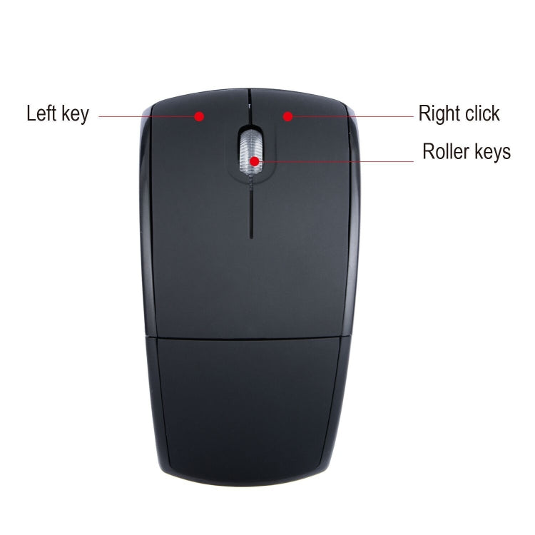 HXSJ ZD-01 1600DPI 2.4GHz Wireless Foldable Mouse(Black) -  by HXSJ | Online Shopping UK | buy2fix