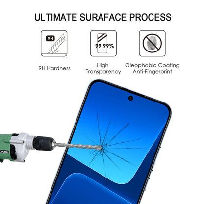 For Xiaomi 13 Ultra Edge Glue 9H HD 3D Curved Edge Tempered Glass Film(Black) - 13 Ultra Tempered Glass by buy2fix | Online Shopping UK | buy2fix