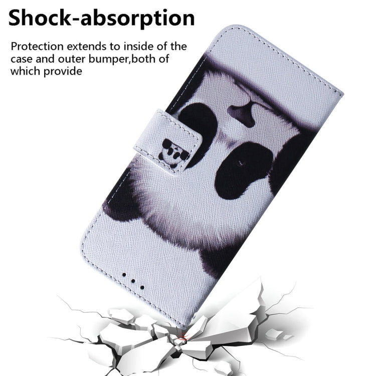 For Xiaomi Redmi 12C / 11A Coloured Drawing Flip Leather Phone Case(Panda) - Xiaomi Cases by buy2fix | Online Shopping UK | buy2fix