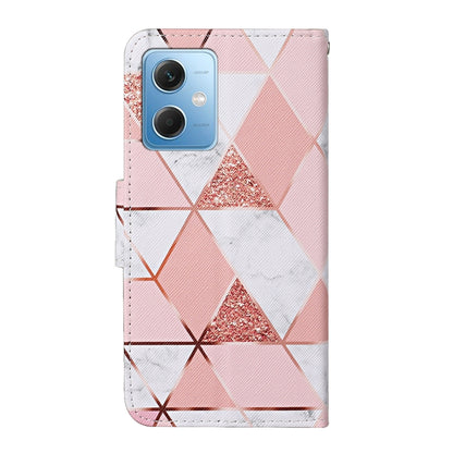 For Xiaomi Redmi Note 12 5G Global/Poco X5 Colored Drawing Pattern Flip Leather Phone Case(Marble) - Note 12 Cases by buy2fix | Online Shopping UK | buy2fix