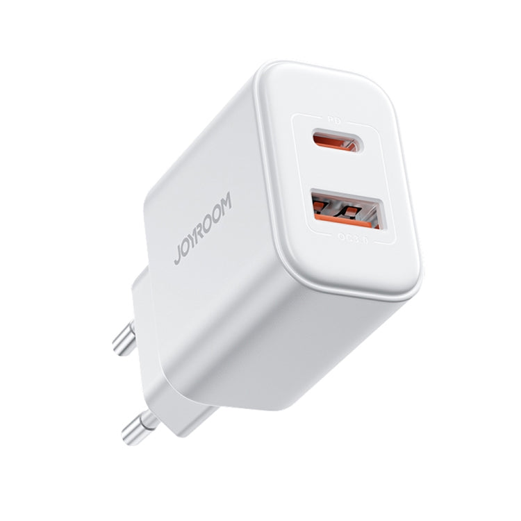 J0YROOM TCF05 20W USB+USB-C/Type-C Fast Charger, Specification:EU Plug(White) -  by JOYROOM | Online Shopping UK | buy2fix