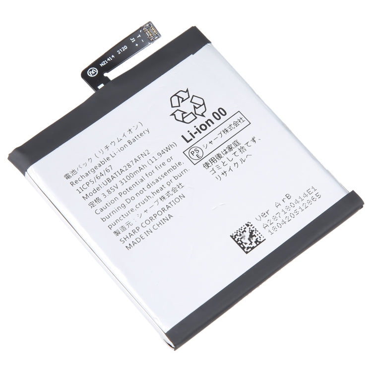 For Sharp Aquos V HE384 3100mAh Battery Replacement UBAT I A287AFN2 - Others by buy2fix | Online Shopping UK | buy2fix